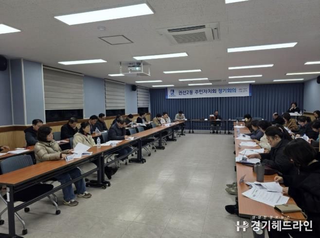 수원시 권선구 권선2동 주민자치회, 3월 정기회의 갖고 마을 현안 점검