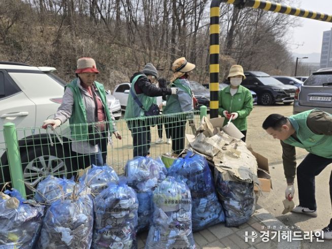 시흥시 목감동, 봄맞이 관계단체 합동 환경정화 '구슬땀'